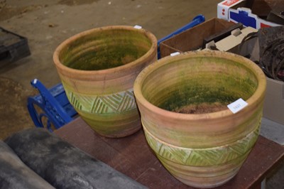 Lot 1027 - Pair of plant pots