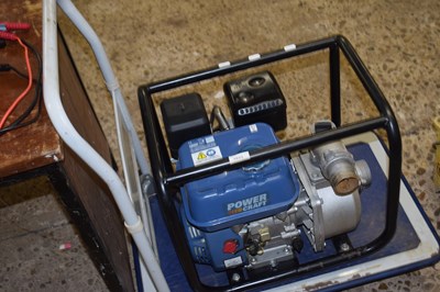 Lot 1033 - Powercraft petrol water pump together with a...