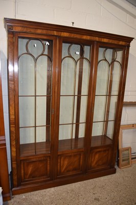 Lot 263 - Reproduction mahogany display cabinet with...