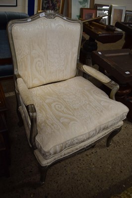 Lot 329 - 20th century French style armchair with...