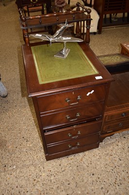 Lot 333 - Reproduction mahogany two-drawer filing cabinet