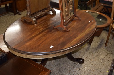 Lot 335 - Victorian mahogany oval top loo table on...