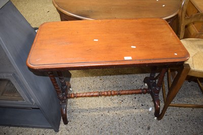 Lot 348 - Victorian side table on barley twist legs