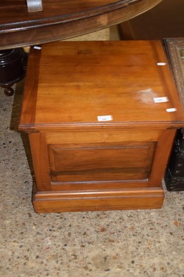 Lot 354 - Late Victorian American walnut box commode