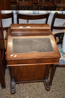 Lot 361 - Late Victorian walnut veneered Davenport desk