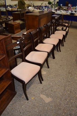 Lot 372 - Set of six reproduction Georgian style dining...