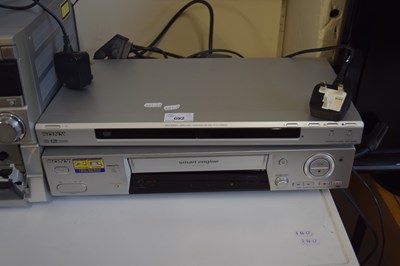Lot 692 - SONY DVD PLAYER AND A SONY VIDEO PLAYER