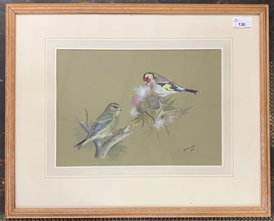 Lot 136 - Basil Ede (British, 1931-2016) Greenfinch and...