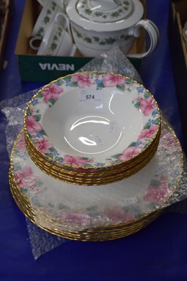 Lot 574 - Quantity of Royal Albert Lynda pattern plates...