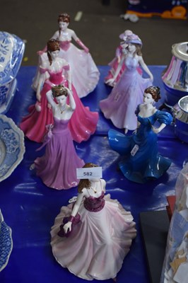 Lot 582 - Group of Coalport figurines