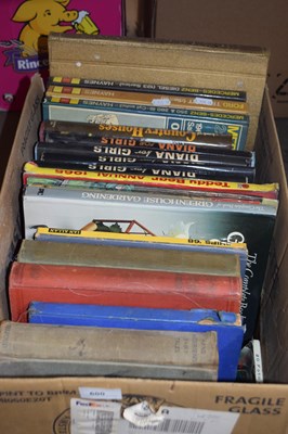 Lot 600 - Box of mixed books to include Diana for Girls