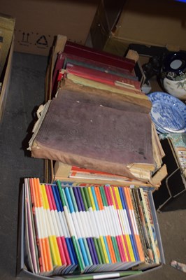 Lot 601 - Two boxes mixed books, Penguin collector...
