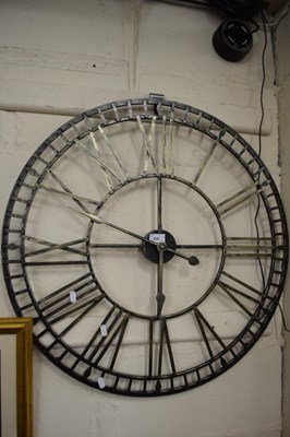 Lot 638 - Modern skeleton type wall clock
