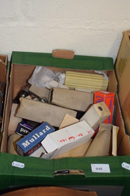 Lot 648 - Box of radio valves