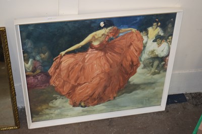 Lot 673 - After Clemence, The Red Skirt, coloured print