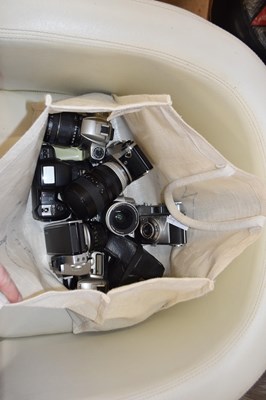 Lot 729 - Quantity of mixed SLR cameras