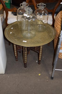 Lot 730 - Brass Benares table