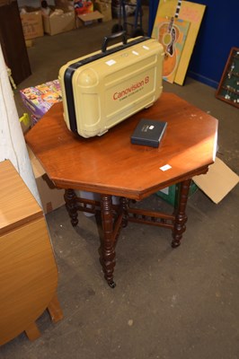 Lot 772 - Edwardian walnut octagonal centre table on...