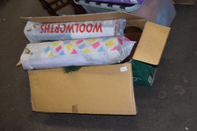 Lot 773 - Box of wrapping paper, simulated Christmas...