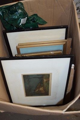 Lot 731 - BOX OF MIXED PICTURES