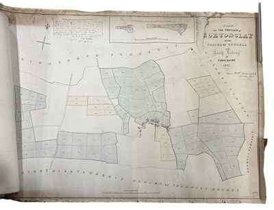 Lot 1199 - Manuscript With Map, Folio size, coloured Plan...