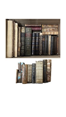 Lot 896 - ANTIQUARIAN. Quantity of leather bound books,...