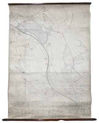 Lot 1194 - SCOTLAND, FIFE Extremely large wall map c1894...