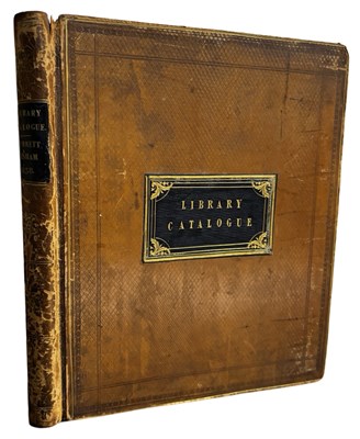 Lot 776 - Library Catalogue D. Dunnett, Earsham. 1838....