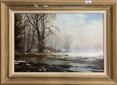 Lot 95 - Kenneth Denton RSMA (b.1932), 'Thaw & Flood',...