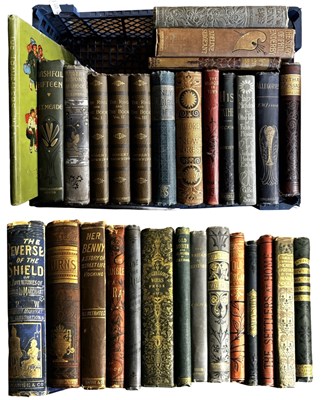 Lot 900 - A Box of Victorian Decorative bindings. Mostly...