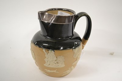 Lot 261 - A Royal Doulton stone ware jug with buff body,...