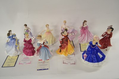 Lot 302 - Ten Royal Doulton figures of the year, 1990's...