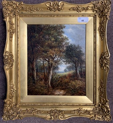 Lot 48 - Joseph Thors (Dutch, 1835-1884), An autumnal...