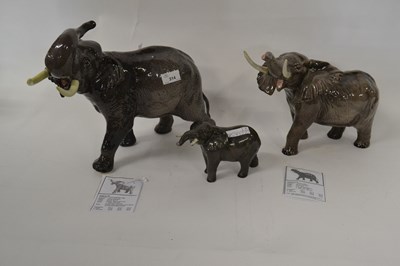 Lot 314 - A group of Beswick elephants design by Arthur...