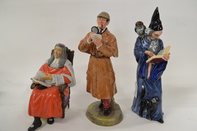 Lot 320 - Three Royal Doulton figures of The Wizard, The...