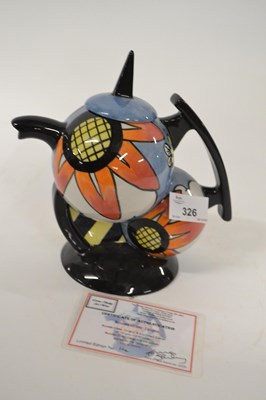 Lot 326 - A Lorna Bailey Summertime teapot, limited...