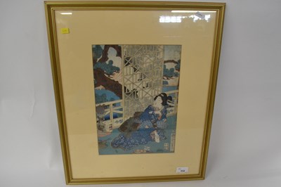 Lot 332 - A Japanese woodblock print, 19th Century