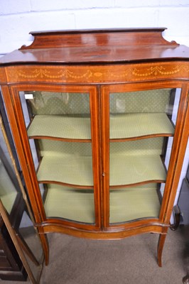 Lot 503 - An Edwardian mahogany framed and inlaid...