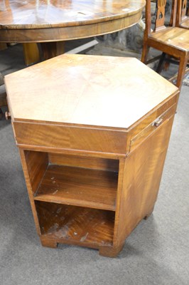 Lot 516 - An Art Deco style walnut and birdseye maple...