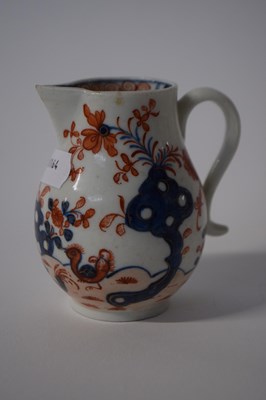 Lot 361 - A Lowestoft porcelain sparrow beak jug with...