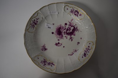 Lot 364 - A 19th Century continental porcelain dish...