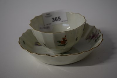 Lot 365 - A Worcerster porcelain tea bowl and saucer,...