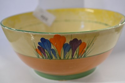 Lot 465 - A Clarice Cliff bowl in the Crocus pattern