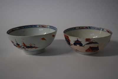 Lot 398 - A Lowestoft porcelain bowl with the dolls...