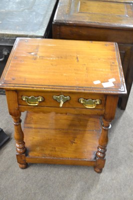 Lot 613 - Bylaw - a reproduction cherry wood lamp table...