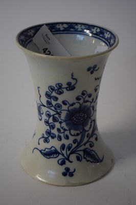 Lot 426 - A late 18th Century Pearl ware vase of waisted...