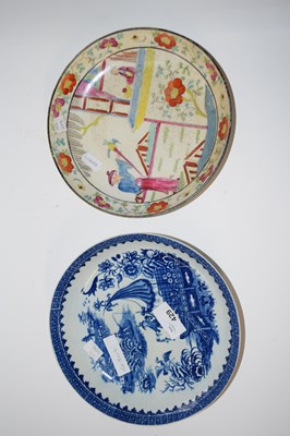 Lot 429 - A Worcester porcelain fisherman pattern dish...