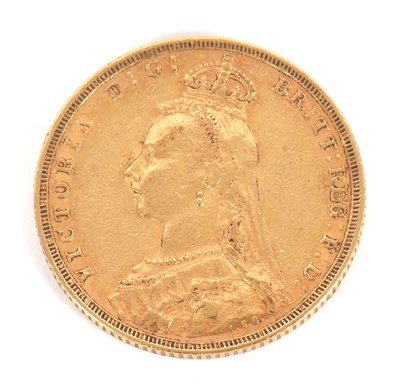 Lot 183 - A Victorian 1892 gold sovereign, 8.0g