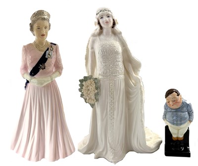 Lot 481 - A Coalport figure of H M Queen Elizabeth II,...