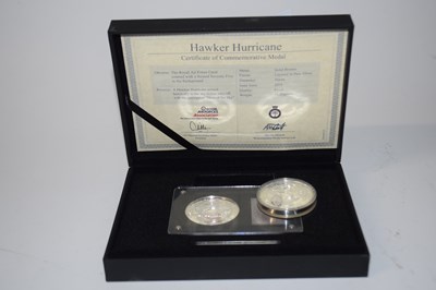 Lot 458 - A commemorative medal for the Hawker Hurricane...